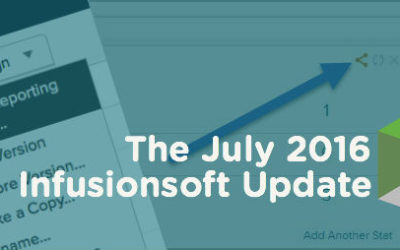 The Infusionsoft July 2016 Update