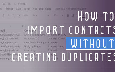 Importing Contacts in Keap without Creating Duplicates