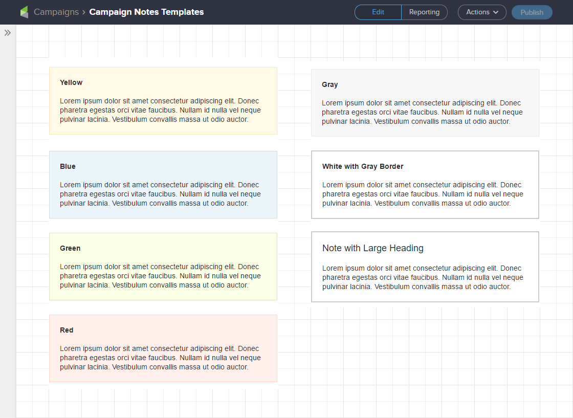 Screenshot of Improved Infusionsoft Campaign Note Examples