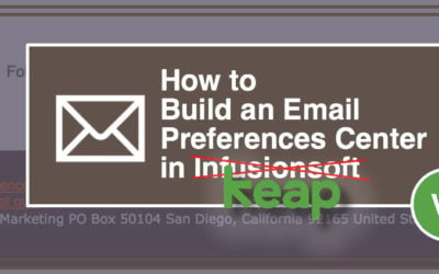 Build an Email Preferences Center in Keap