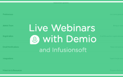 Launching a Webinar with Demio (and Infusionsoft)