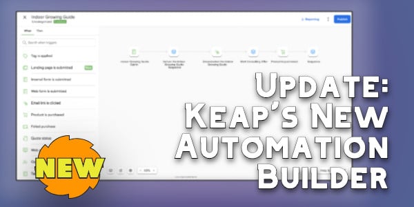 Keap's Automation Builder